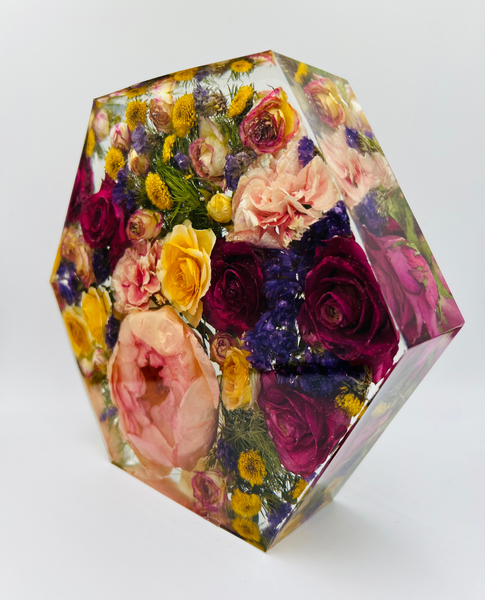 Közepes méretű hexagon emlékőrző (20.5x18x5cm) RENDELÉSRE