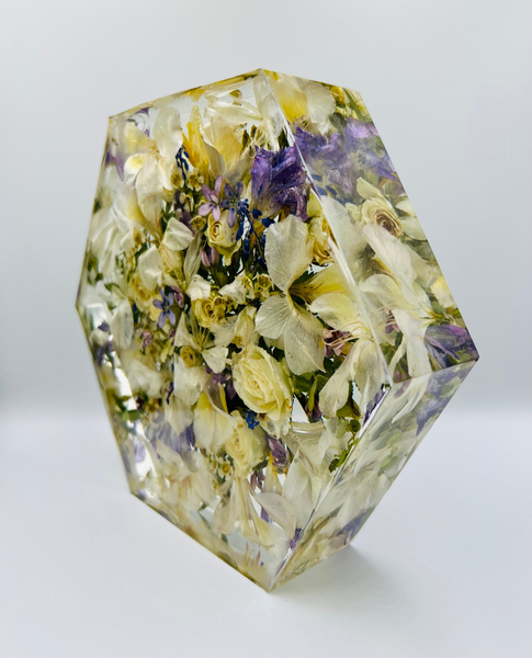 Közepes méretű hexagon emlékőrző (20.5x18x5cm) RENDELÉSRE