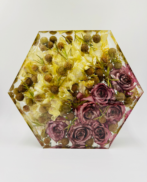 Közepes méretű hexagon emlékőrző (20.5x18x5cm) RENDELÉSRE