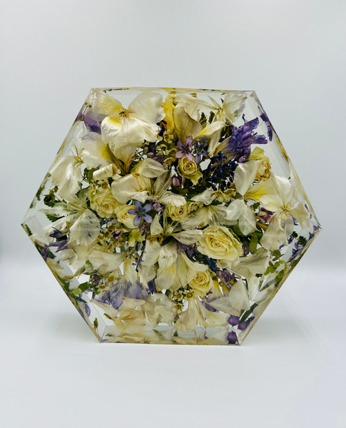 Közepes méretű hexagon emlékőrző (20.5x18x5cm) RENDELÉSRE