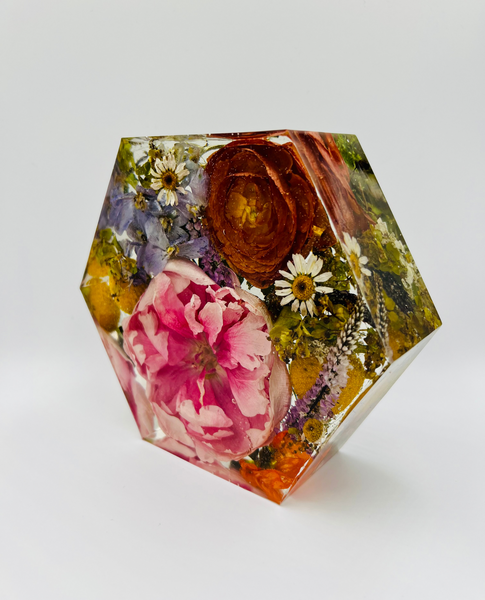 Kis méretű hexagon emlékőrző (16x14x5cm) RENDELÉSRE