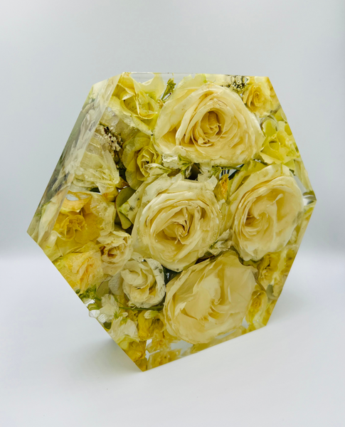 Közepes méretű hexagon emlékőrző (20.5x18x5cm) RENDELÉSRE