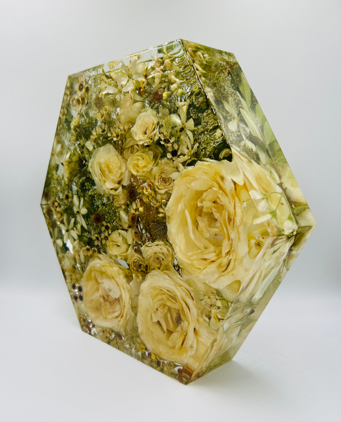 Nagy méretű hexagon emlékőrző emlékőrző (23x20x5cm) RENDELÉSRE