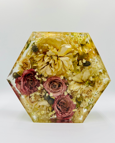 Kis méretű hexagon emlékőrző (16x14x5cm) RENDELÉSRE
