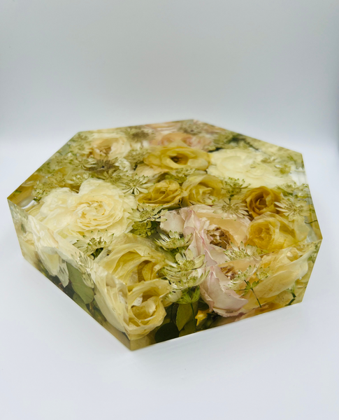 Közepes méretű hexagon emlékőrző (20.5x18x5cm) RENDELÉSRE