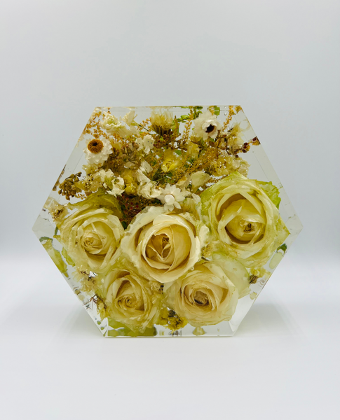 Kis méretű hexagon emlékőrző (16x14x5cm) RENDELÉSRE