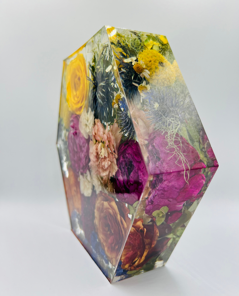 Közepes méretű hexagon emlékőrző (20.5x18x5cm) RENDELÉSRE