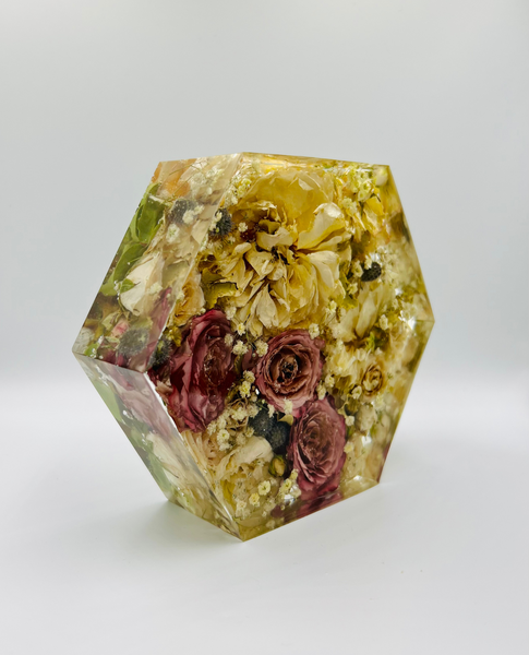 Kis méretű hexagon emlékőrző (16x14x5cm) RENDELÉSRE