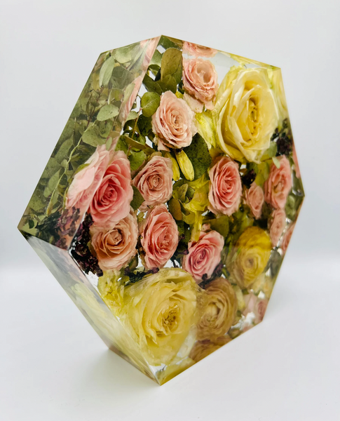 Közepes méretű hexagon emlékőrző (20.5x18x5cm) RENDELÉSRE