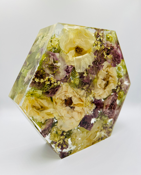 Közepes méretű hexagon emlékőrző (20.5x18x5cm) RENDELÉSRE