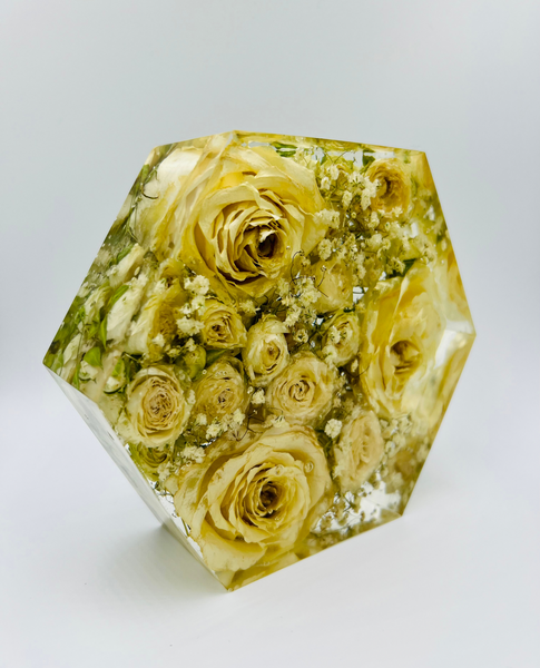 Kis méretű hexagon emlékőrző (16x14x5cm) RENDELÉSRE