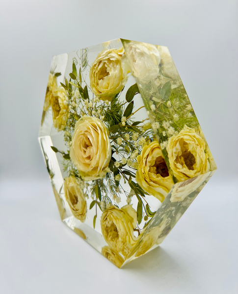 Közepes méretű hexagon emlékőrző (20.5x18x5cm) RENDELÉSRE