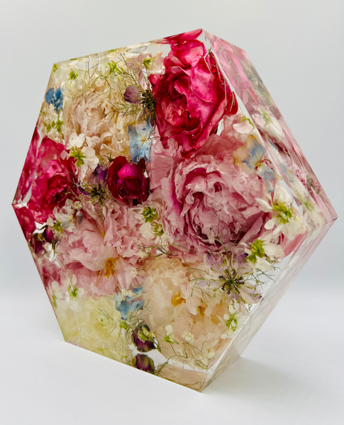 Közepes méretű hexagon emlékőrző (20.5x18x5cm) RENDELÉSRE