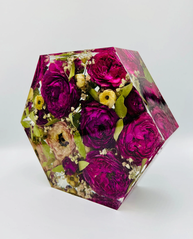 Kis méretű hexagon emlékőrző (16x14x5cm) RENDELÉSRE