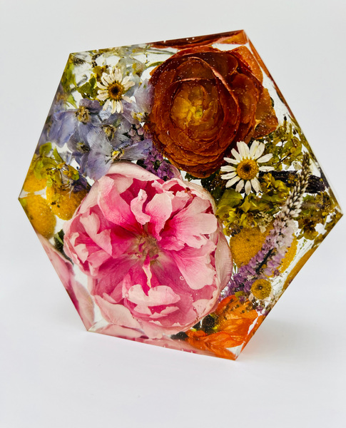Kis méretű hexagon emlékőrző (16x14x5cm) RENDELÉSRE