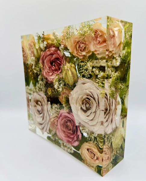 Négyzet alakú emlékőrző (15x15x5cm) RENDELÉSRE