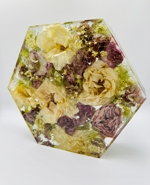 Közepes méretű hexagon emlékőrző (20.5x18x5cm) RENDELÉSRE