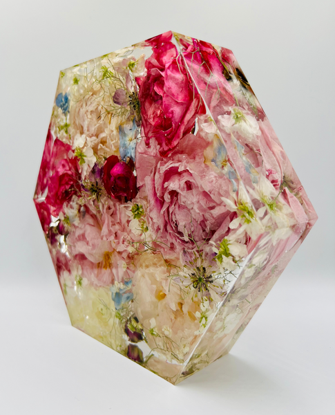 Közepes méretű hexagon emlékőrző (20.5x18x5cm) RENDELÉSRE