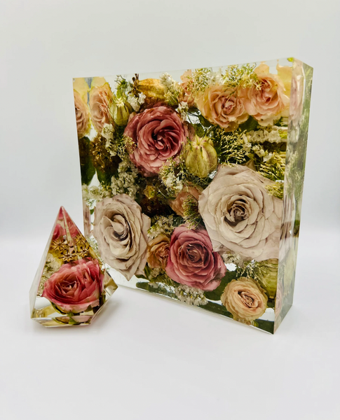 Négyzet alakú emlékőrző (15x15x5cm) RENDELÉSRE
