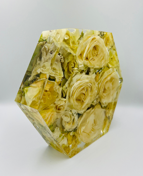 Közepes méretű hexagon emlékőrző (20.5x18x5cm) RENDELÉSRE