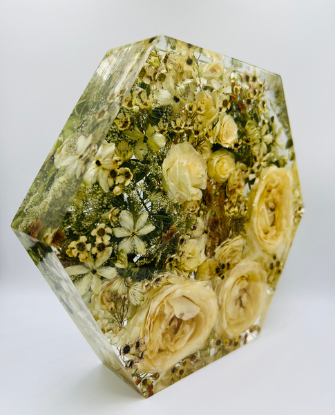 Nagy méretű hexagon emlékőrző emlékőrző (23x20x5cm) RENDELÉSRE