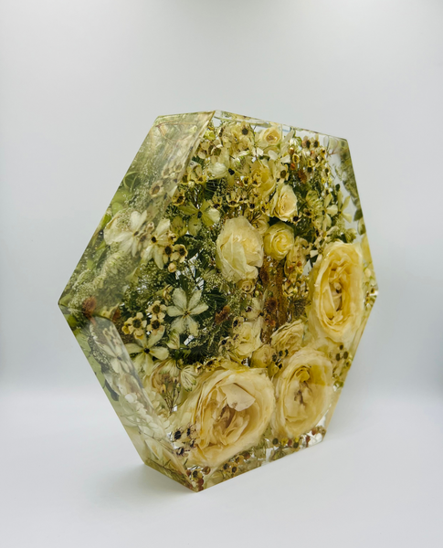 Nagy méretű hexagon emlékőrző emlékőrző (23x20x5cm) RENDELÉSRE