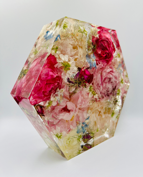 Közepes méretű hexagon emlékőrző (20.5x18x5cm) RENDELÉSRE