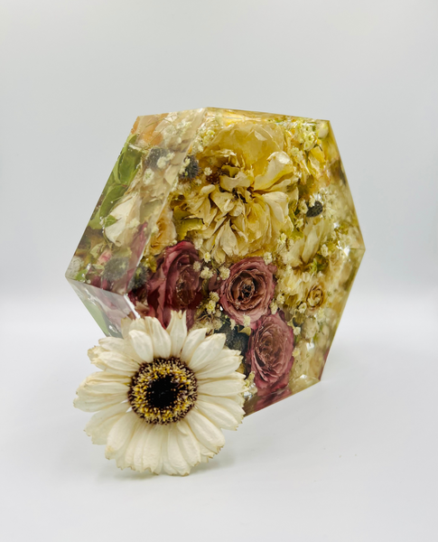 Kis méretű hexagon emlékőrző (16x14x5cm) RENDELÉSRE