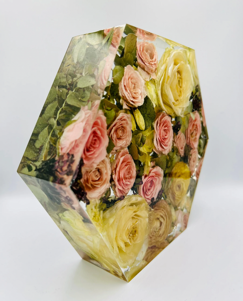 Közepes méretű hexagon emlékőrző (20.5x18x5cm) RENDELÉSRE