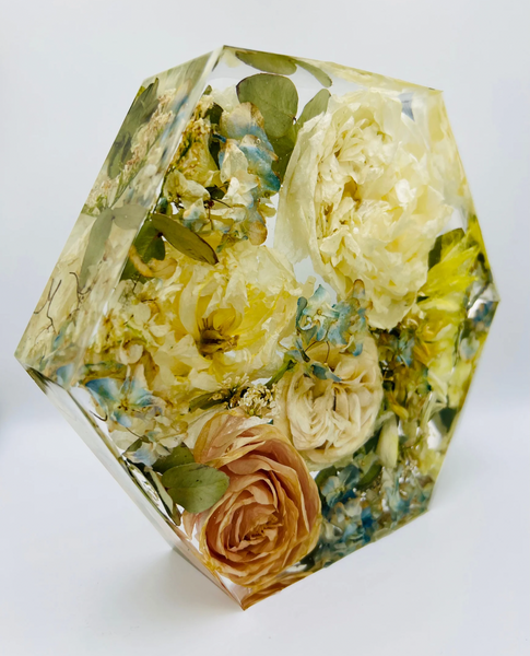 Közepes méretű hexagon emlékőrző (20.5x18x5cm) RENDELÉSRE