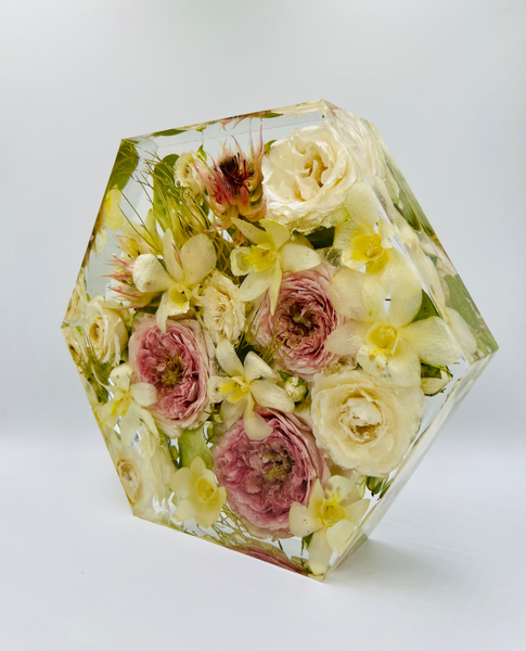 Közepes méretű hexagon emlékőrző (20.5x18x5cm) RENDELÉSRE
