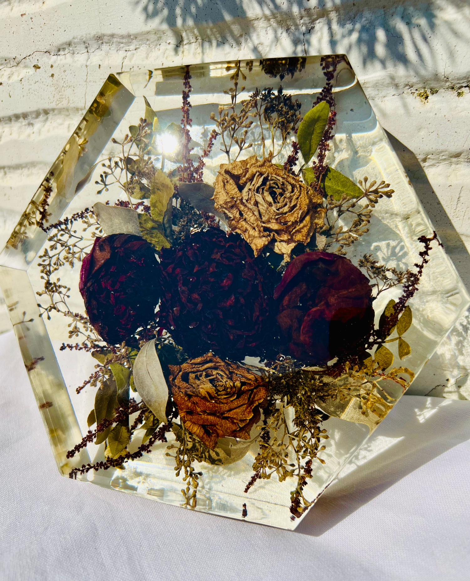 Közepes méretű hexagon emlékőrző (20.5x18x5cm) RENDELÉSRE