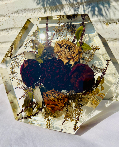Közepes méretű hexagon emlékőrző (20.5x18x5cm) RENDELÉSRE