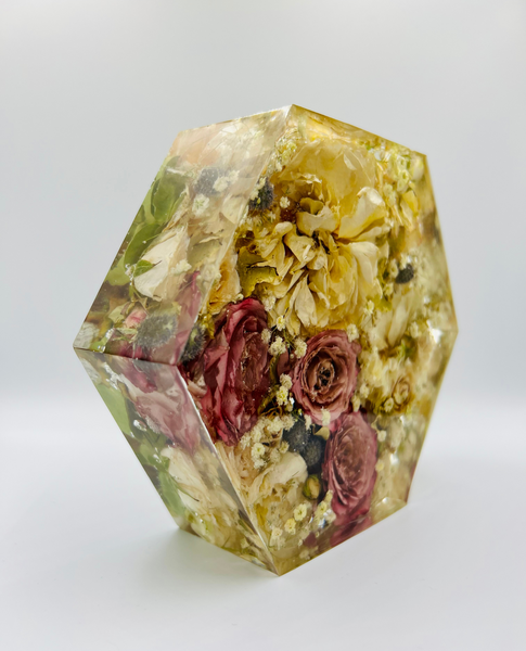 Kis méretű hexagon emlékőrző (16x14x5cm) RENDELÉSRE