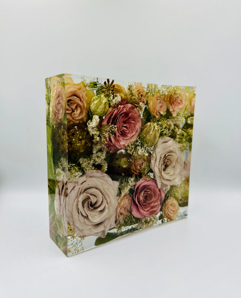 Négyzet alakú emlékőrző (15x15x5cm) RENDELÉSRE