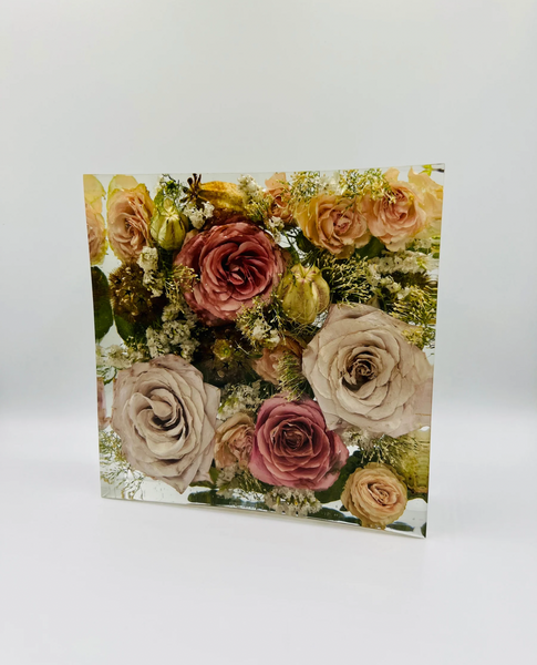 Négyzet alakú emlékőrző (15x15x5cm) RENDELÉSRE