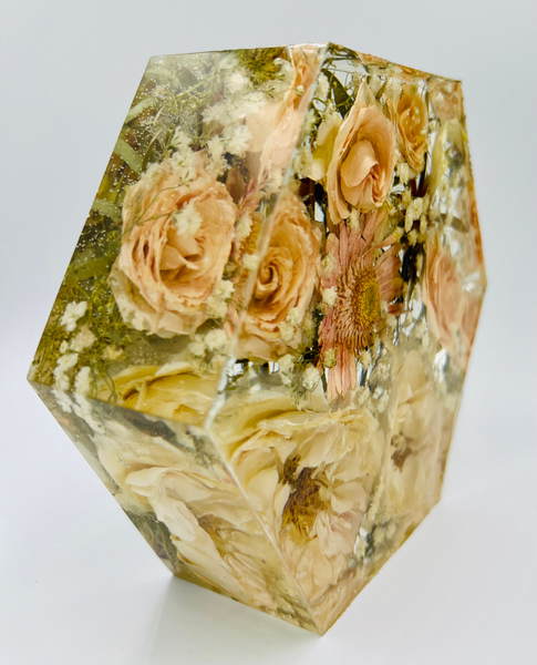 Kis méretű hexagon emlékőrző (16x14x5cm) RENDELÉSRE