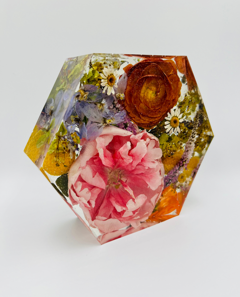 Kis méretű hexagon emlékőrző (16x14x5cm) RENDELÉSRE
