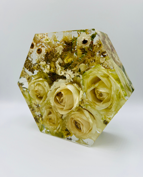 Kis méretű hexagon emlékőrző (16x14x5cm) RENDELÉSRE