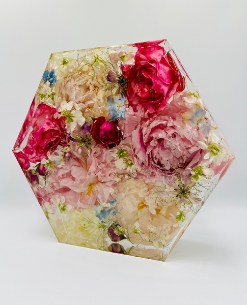 Közepes méretű hexagon emlékőrző (20.5x18x5cm) RENDELÉSRE