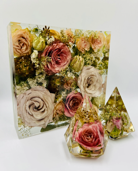 Négyzet alakú emlékőrző (15x15x5cm) RENDELÉSRE