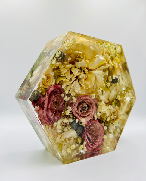Kis méretű hexagon emlékőrző (16x14x5cm) RENDELÉSRE