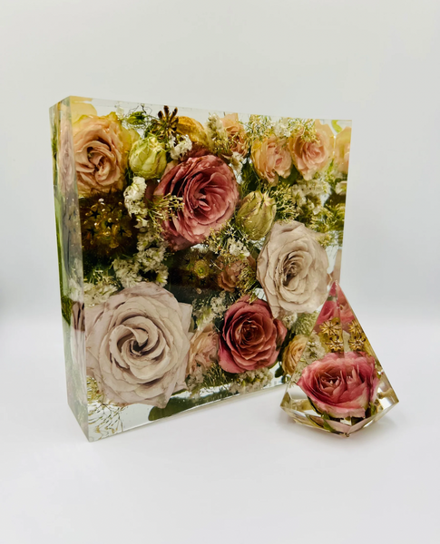 Négyzet alakú emlékőrző (15x15x5cm) RENDELÉSRE