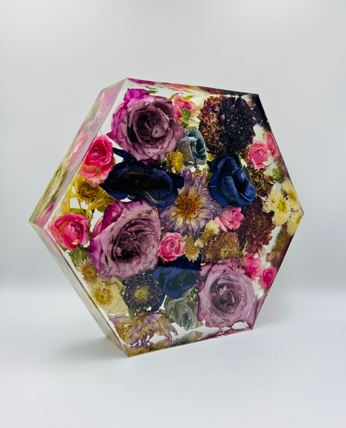 Közepes méretű hexagon emlékőrző (20.5x18x5cm) RENDELÉSRE