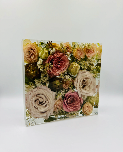 Négyzet alakú emlékőrző (15x15x5cm) RENDELÉSRE