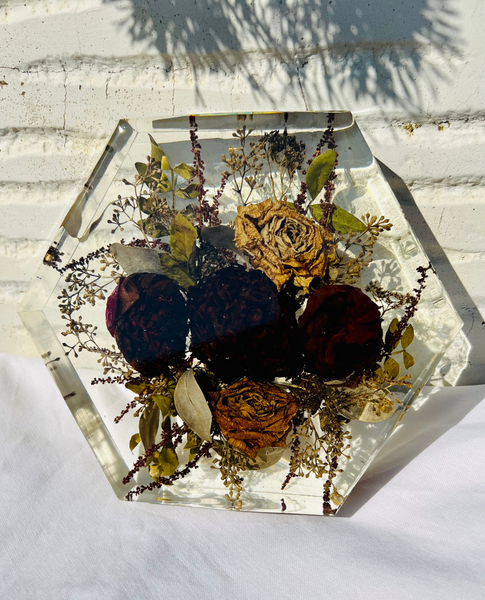 Közepes méretű hexagon emlékőrző (20.5x18x5cm) RENDELÉSRE