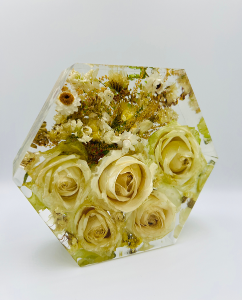 Kis méretű hexagon emlékőrző (16x14x5cm) RENDELÉSRE