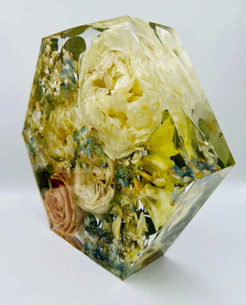 Közepes méretű hexagon emlékőrző (20.5x18x5cm) RENDELÉSRE