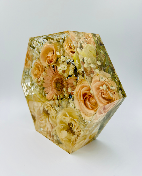 Kis méretű hexagon emlékőrző (16x14x5cm) RENDELÉSRE