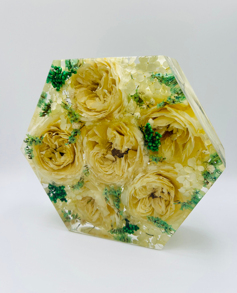 Kis méretű hexagon emlékőrző (16x14x5cm) RENDELÉSRE